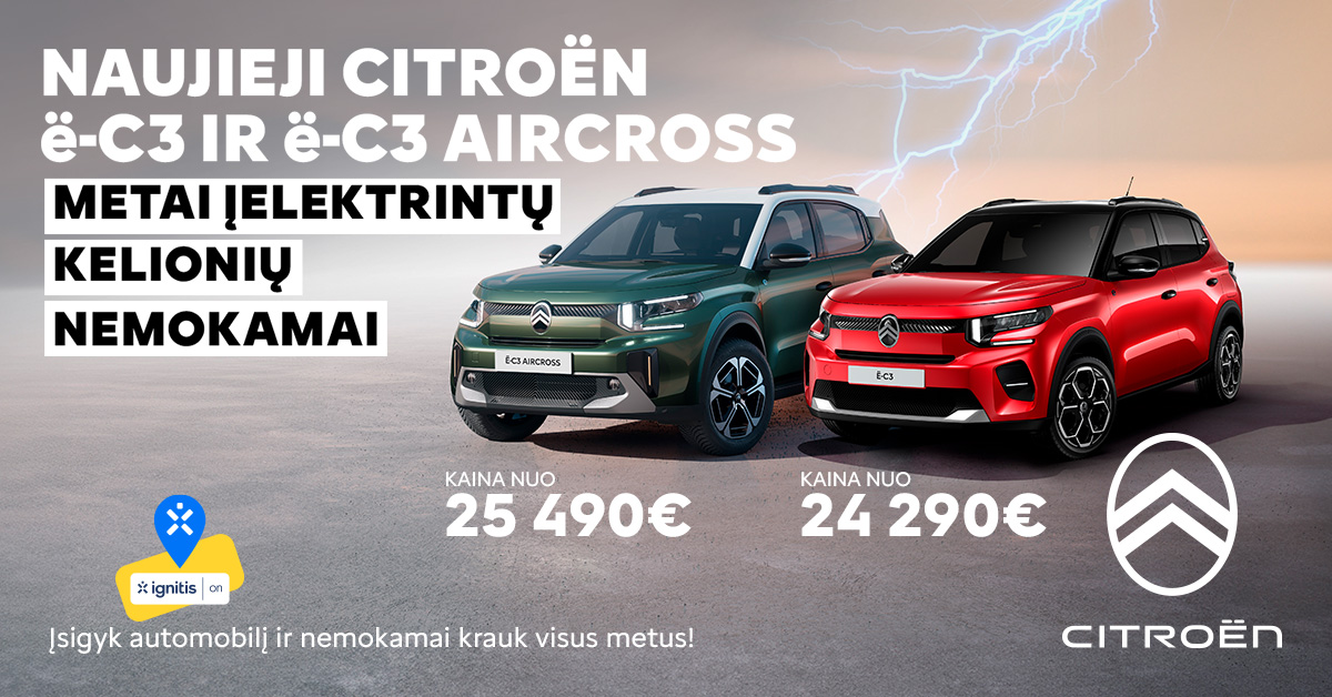 Citroën ë-C3 arba ë-C3 Aircross, gausite nemokamą įkrovimo kuponą